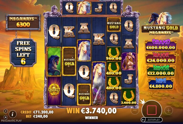 Screenshot 3 van Mustang Gold Megaways